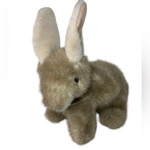Ty 1997 Buttons Bunny Rabbit Frosted Brown Tan Plush Stuffed Animal Small